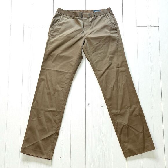 Bonobos Men’s Slim Chino Pants 31x30 Tan Flat Front Golf Preppy Smart Casual - Picture 1 of 8